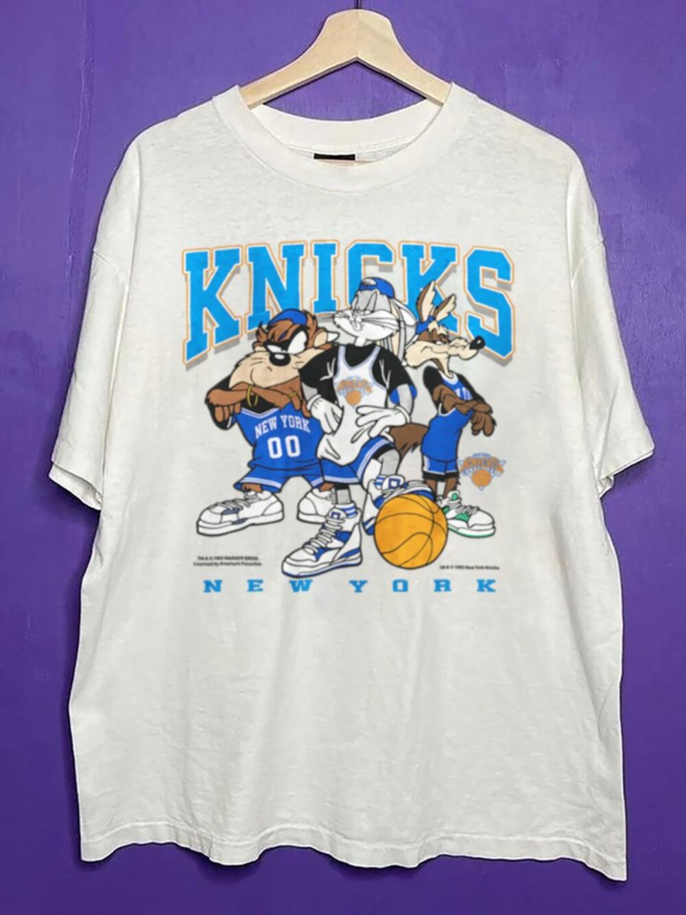 Vintage New York Knicks Looney Tunes Unisex Shirt, NBA New York Knicks Shirt Tee